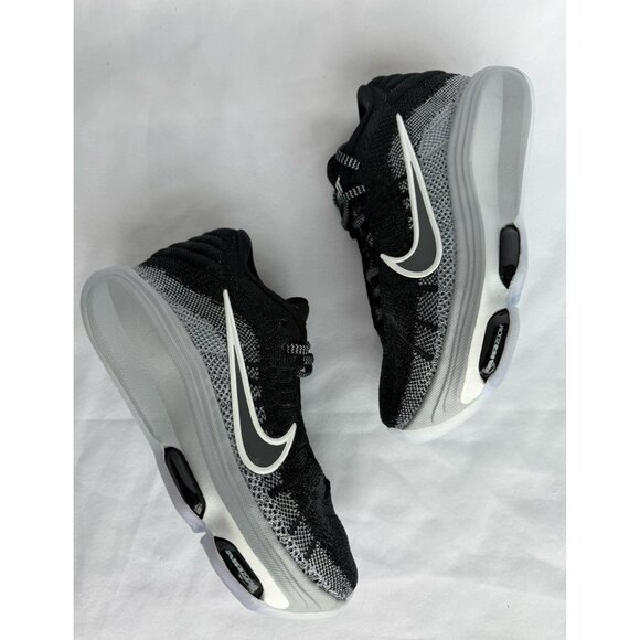 6 WOMEN'S NIKE W G.T HUSTLE 3 BLACK GRAY WHITE FZ2851-002 SNEAKERS - Picture 1 of 6